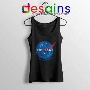 Not Flat We Checked NASA Black Tank Top Flat Earth Cheap Tank Tops