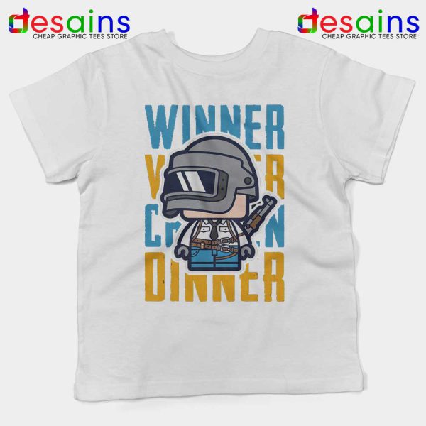 PUBG Winner Winner Chicken Dinner White Kids Tshirt Cheap Youth Tees