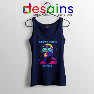 Party With Borgs Navy Tank Top Star Trek Merch GILDAN S-3XL