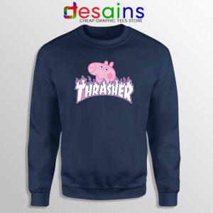 Peppa Pig Skateboard Magazine Navy Sweatshirt Peppa Pig Sweater S-2XL