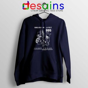 Pokemon 1995 Aesthetics Vintage Navy Hoodie Pokemon Game Hoodies