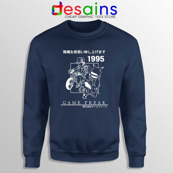 Pokemon 1995 Aesthetics Vintage Navy Sweatshirt Pokemon Game