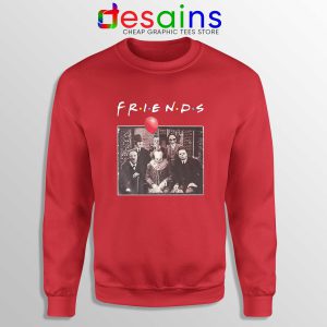 Psychodynamics Horror Characters Friends Red Sweatshirt Halloween