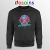 Rad Schwifty Rick Morty Sweatshirt Rick in Synthwave 80s Retro Sweater