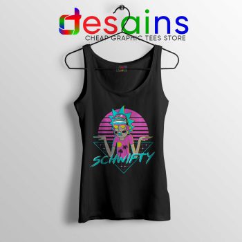 Rad Schwifty Rick Morty Tank Top Rick in Synthwave 80s Retro Tank Tops