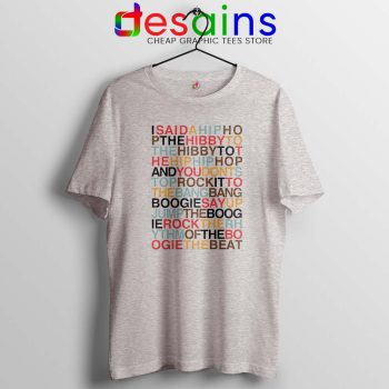 Rappers Delight Sport Grey Tshirt The Sugarhill Gang Tee Shirts GILDAN S-3XL