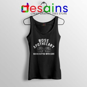 Rose Apothecary Handcrafted With Care Black Tank Top Schitt's Creek S-3XL