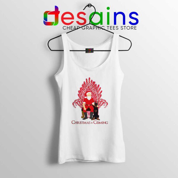 Santa Christmas Is Coming Tank Top Game of Thrones Tank Tops S-3XL