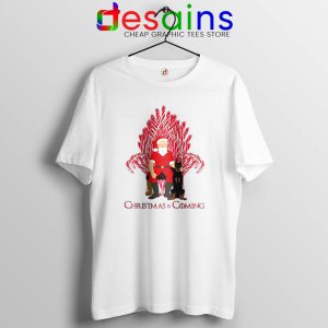 Santa Christmas Is Coming Tshirt Game of Thrones Tee Shirts S-3XL