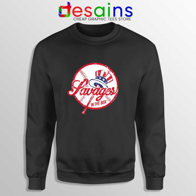 Savages in the Box Yankees Sweatshirt Buy Sweater Tighten it up BLUE