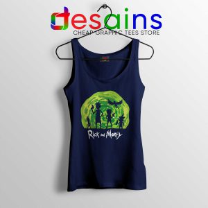 Schwifty Patrol Rick And Morty Navy Tank Top Get Schwifty Tops