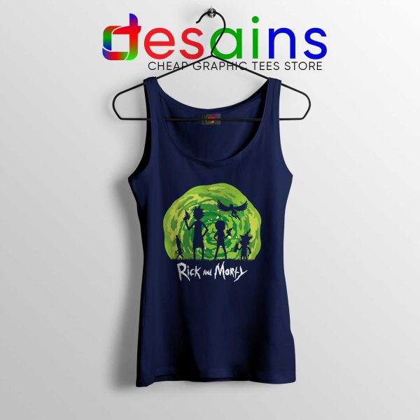 Schwifty Patrol Rick And Morty Navy Tank Top Get Schwifty Tops