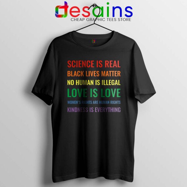 Science is Real Black Lives Matter Tshirt