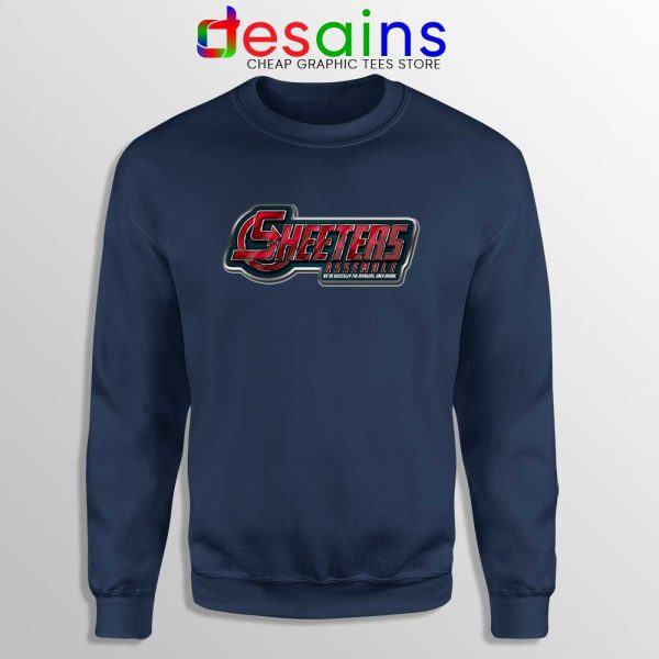 Sheeters Assemble Navy Sweatshirt Funny The Avengers Drunk