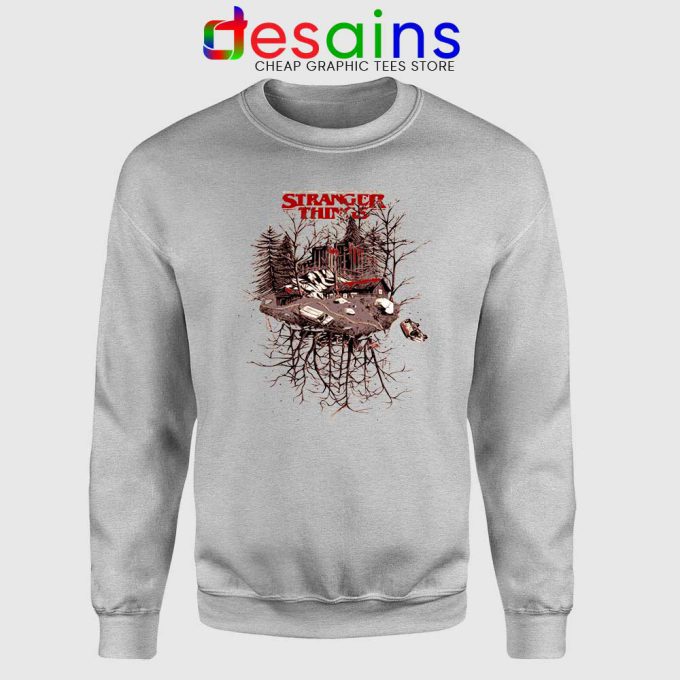 Stranger Things 3 Netflix Sport Grey Sweatshirt Stranger Things Merch Sweater