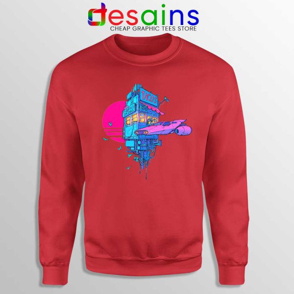 Tacos Sunset Space Red Sweatshirt Cheap Crewneck Sweater Taco S-2XL