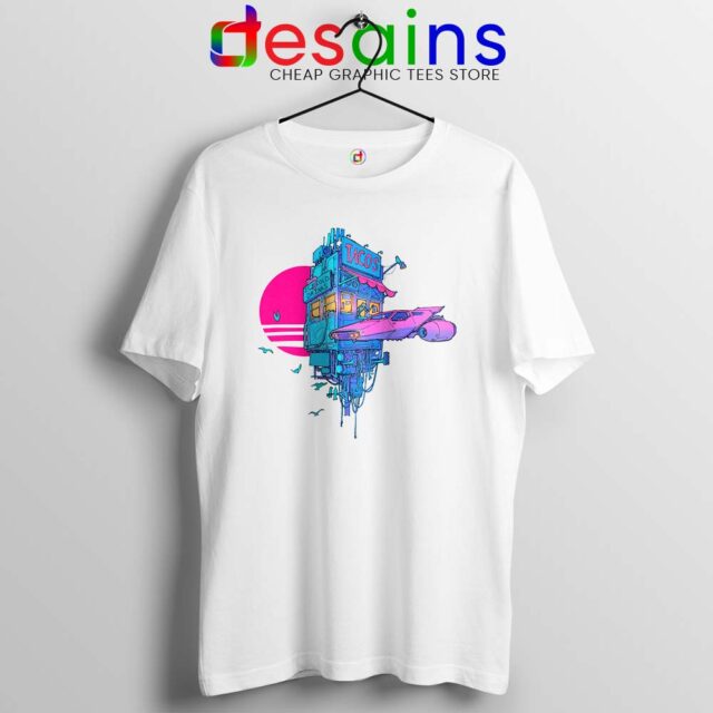 Tacos Sunset Space Tshirt Funny Tee Shirts Tacos GILDAN
