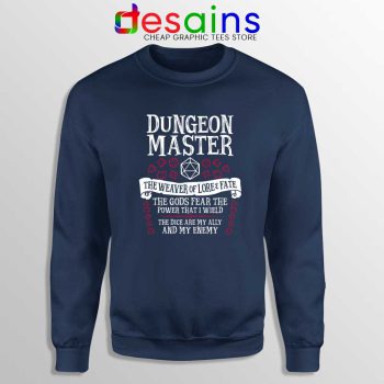 The Weaver of Lore and Fate Navy Sweatshirts Dungeon Master Sweater