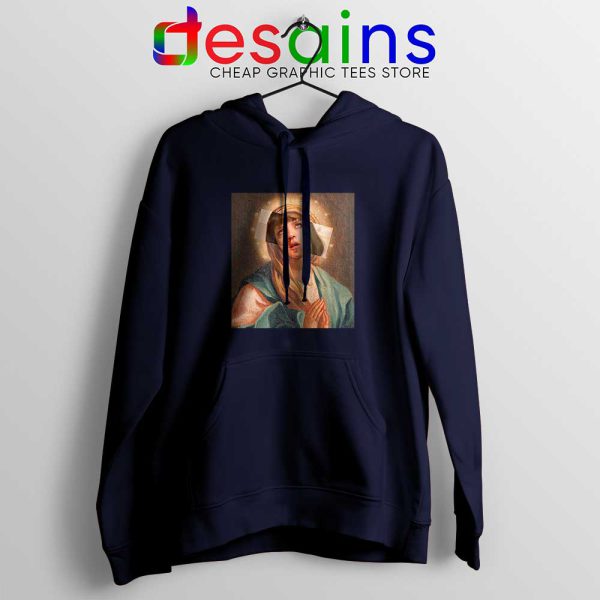 Virgin Mia Mary Navy Hoodie Mia Wallace and Mary Cheap Hoodies