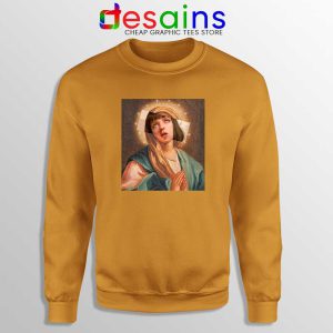 Virgin Mia Mary Orange Sweatshirt Mia Wallace and Mar Funny Sweater