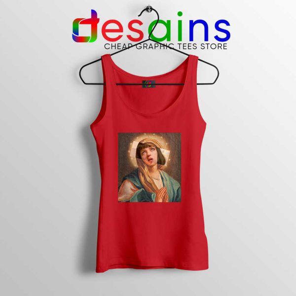 Virgin Mia Mary Red Tank Top Mia Wallace and Mary Cheap Tank Tops