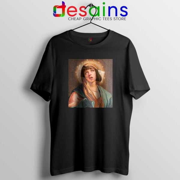 Virgin Mia Virgin Mary Black Tshirt Mia Wallace Cheap Tees Shirts