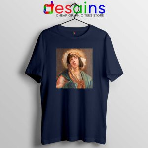 Virgin Mia Virgin Mary Navy Tshirt Mia Wallace Cheap Tees Shirts