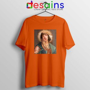 Virgin Mia Virgin Mary Orange Tshirt Mia Wallace Cheap Tees Shirts