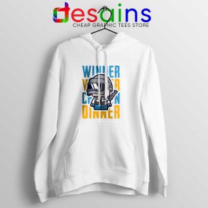 Winner Winner Chicken Dinner White Hoodie PUBG Cheap Hoodies Unisex