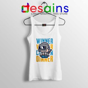 Winner Winner Chicken Dinner White Tank Top PUBG Tank Top S-3XL