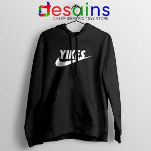 Yikes Just Do It Black Hoodie Funny Cheap Hoodies Nike Parody S-2XL