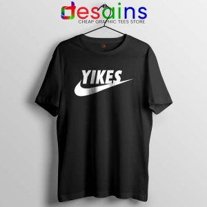Yikes Just Do It Black Tshirt Funny Tee Shirts Yikes Nike Parody S-3XL