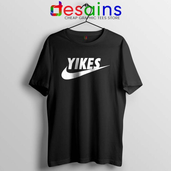 Yikes Just Do It Black Tshirt Funny Tee Shirts Yikes Nike Parody S-3XL