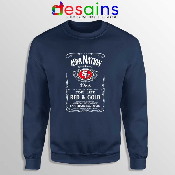 49er Nation Faithful Football Navy Sweatshirt San Francisco 49ers NFL