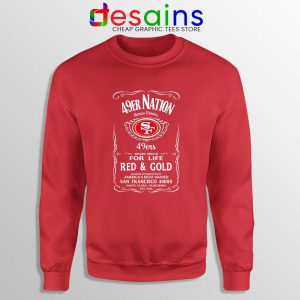 49er Nation Faithful Football Red Sweatshirt San Francisco 49ers NFL