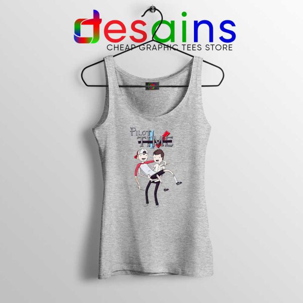 Adventure Time Pilots Mashup Sport Grey Tank Top Twenty One Pilots Tops