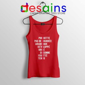 An Obsessed Ballerina Red Tank Top Cheap Graphic Tops Ballerina S-3XL