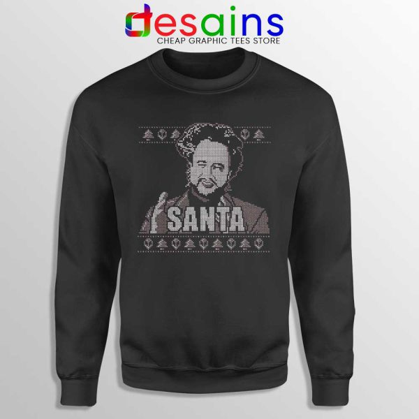 Ancient Aliens Ugly Christmas Black Sweatshirt Aliens Meme Sweater S-3XL