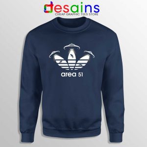 Area 51 Adidas Navy Sweatshirt Aliens Area 51 Sweater S-3XL