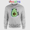 Avogato Avocado Sweatshirt Funny Avocado Cat Sweater S-3XL