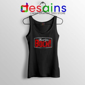 Boch Thank You Black Tank Top Bruce Bochy Baseball Tank Tops S-3XL