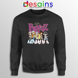 Bratz Angelz Dolls Black Sweatshirt Cartoon Bratz Sweater