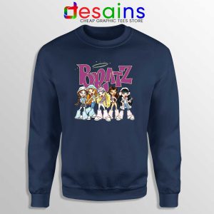 Bratz Angelz Dolls Navy Sweatshirt Cartoon Bratz Sweater