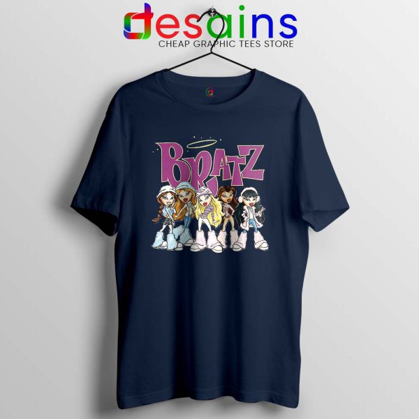 Bratz Angelz Dolls Navy Tshirt Cartoon Bratz Tee Shirts S-3XL