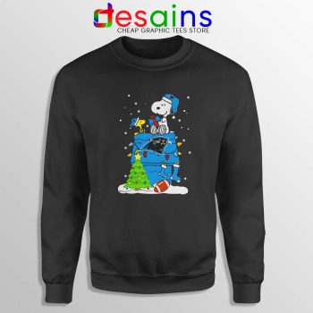 Carolina Panthers Snoopy Sweatshirt Happy Christmas NFL Sweater