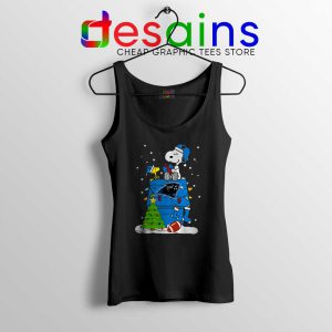 Carolina Panthers Snoopy Tank Top Happy Christmas NFL Tops S-3XL