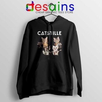 Catstille Band Bastille Cats Black Hoodie Funny Bastille Hoodies S-2XL
