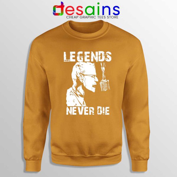 Chester Bennington Legends Never Die Orange Sweatshirt Linkin Park Sweater