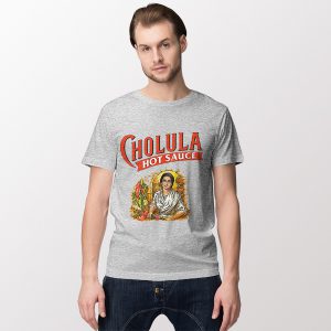 Cholula Hot Sauce Sport Grey Tshirt Funny