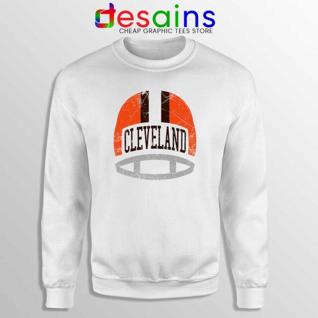 Cleveland Retro Helmet Sweatshirt Cleveland Browns Symbol